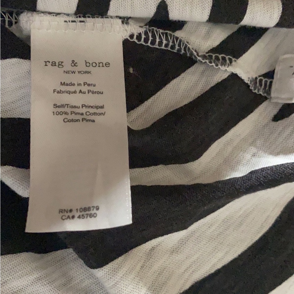 Rag & Bone All Over Zebra Tee Size Xs - image 6